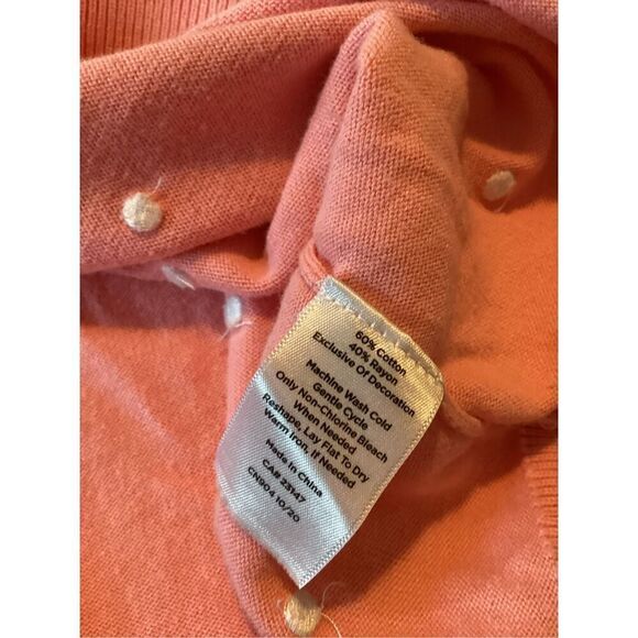 Talbots Plus Dog Frenchie Print Sweater Sz 1X Embroidered Polka Dots - Picture 6 of 8